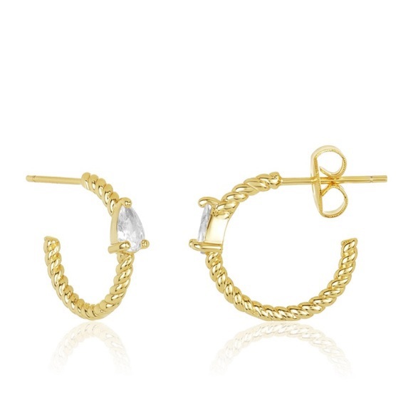 MELINDA MARIA-SHE’S ON POINT LASSO HOOPS main image 1